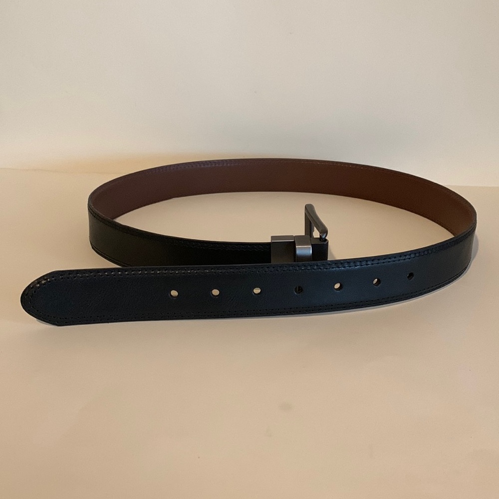 New Men’s Dickies Leather Belt Reversible Black/Brown Size 34 Waist